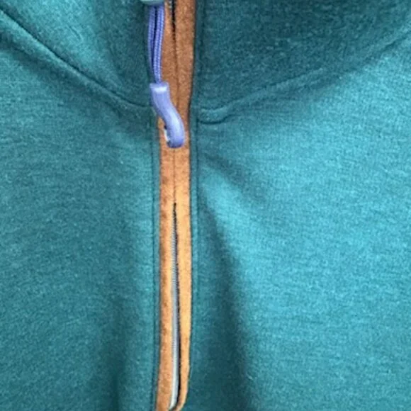 Onward Reserve Performance Men's Green 1/4-Zip Sweater M - Picture 7 of 8